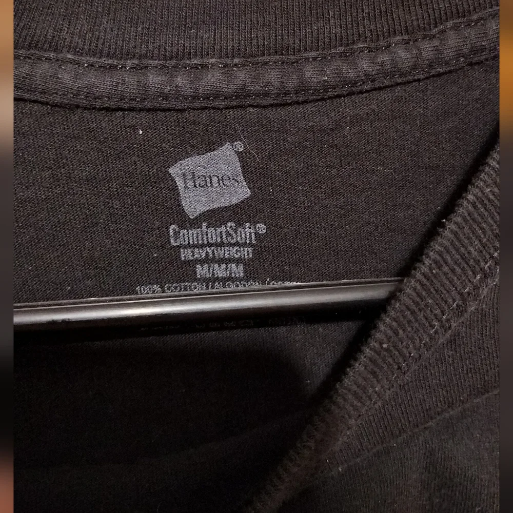 Pink Triangle Black Pocket Tee - Picture 2 of 4